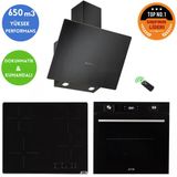 Eminçelik Ve Afm Tech Markalı / Qeb Elektrikli Dijital Ankastre Set (Fm7700+V6-04 + Ch 1460 Rc B60)