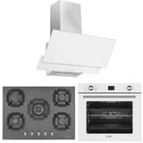 Eminçelik ve Afm Tech Markalı / Vip 5 Gözlü 1'wok Siyah Ankastre Set ( 22 385 + FM7701 + FM3301 )