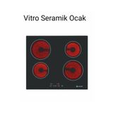 Eminçelik Vitro Seramik Elektrikli Ocak Çocuk Emniyet Kilidi Dokunmatik Kontrol Panel 9 Farklı Isı Kademesi