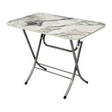 Eminhome Katlanır Masa Mermer Desen 60X90 cm - Renkli