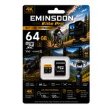 EMiNSDON Elite Pro 64GB Hafıza Kartı 4K Drone Araç Aksiyon Telefon Ev Kamerasıyla Uyumlu