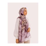 emipek Florenza Desen Soft Şal - Pembe-Bej