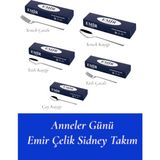 Emir Çelik Sidney Model Anneler Günü Yemek Takımı 5'li Set 60 Parça - Gümüş