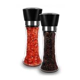 EMİR EQ QUALITY BAHARAT ve TUZ DEĞİRMENİ (2 Adet-Seramik Öğütücülü Plastik Kapaklı Cam Gövdeli)