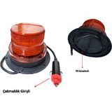 Emir Forklift Tepe Lambası Flaş Etkili Çakmaklık Girişli Mıknatıslı 12-24V.