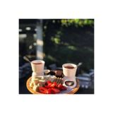 EMIR Porland Porselen Fondü Seti Çikolata Sosu Yapma Seti