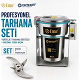 Emir Vortexjet Tarhana Öğütücü | Elektrikli Kuru Gıda Değirmen Makinesi 1500 gr 28.000 Devir – Profesyonel Tarhana Seti (Orijinal Yedek Bıçak Dahil)