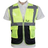 Emirhan Mühendis Ikaz Yeleği - Sarı - Siyah - 2XL