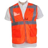 Emirhan Mühendis Ikaz Yeleği - Turuncu - 2XL