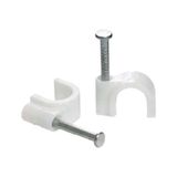 Emirhan Nalbur Kroşe Çelik Beton Çivili Kablo Tutucu Kablo Kroşesi No:2 ( 100 Adet ) ( 5 x 6 Mm)