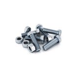 EMİRHANNALBUR Somunlu Civata / Civata 8 X 30 Mm. Somunları Ile Birlikte/ 13 Nu. Anahtara Göre ( 25 Adet )