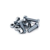 EMİRHANNALBUR Somunlu Civata / Civata 8 X 40 Mm. Somunları Ile Birlikte/ 13 Nu. Anahtara Göre ( 25 Adet )