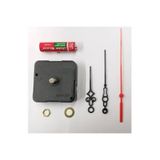 Emirler Duvar Saati Mekanizması 1.Kalite Motor Pil Dahil Akrep,Yelkovan, Siyah Tek Ebat 10 X 10