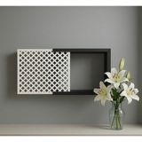 Emizey Trend Giyim Dekoratif Duvara Asılabilir Sigorta ve Modem-Wifi Saklama Kutusu 25X35 cm Derinlik 11 cm - Siyah