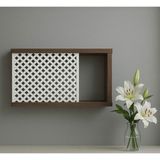 Emizey Trend Giyim Dekoratif Duvara Asılabilir Sigorta ve Modem-Wifi Saklama Kutusu 30X40 cm Derinlik 11 - Kahverengi