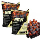 Emk Tek Kibritle Yanan Briket Mangal Kömürü 1,8 Kg X 2 Adet
