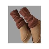 Emka Giyim %100 Akrilik Premium Triko Örgü Leg Warmer Ayak Isıtıcı Tozluk