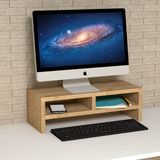 Emkawood Eliz Safir Monitör Yükseltlci Laptop Standı - Safir Meşe - 50x20x15 cm