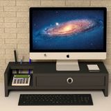 Emkawood Mira Monitör Yükseltici Siyah Raf - 60*25*15 CM