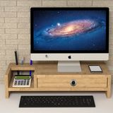 Emkawood Mira Safir Monitör Yükseltici Laptop Standı - Safir Meşe - 60x25x14 cm