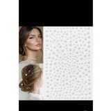 EMKSHOP Kendinden Yapışkanlı İnci Sticker ( Saç, Yüz, Tırnak Vs. Süslemek İçin) ( 325 ADET 3mm 4mm 5mm 6mm)