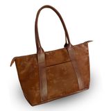 Emma Carter Elly Büyük Boy Süet Tote Omuz Çantası Shopper Çanta, Kadın Large Tote Çanta, İş ve Okul İçin Kadın Shopper Çanta, Trend Süet Omuz Çantası (Kahverengi)