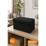 Emma Oliwia 6 Adet Kapaklı Dolap İçi Düzenleyici, Katlanabilir Kıyafet Saklama Kutusu, Raf Düzenleyici Organizer Large 40x20x20cm