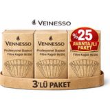 Emma Vennesso Profesyonel Basket Tipi Kahve Filtre Kağıdı 90/250 250'Lİ X3 Paket - Kağıt Filtre - 750 Adet