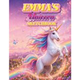Emma's Magical Unicorn Sketchbook: Personalized Unicorn Sketchbook for Girls – Custom Name Art Journal, Drawing Pad & Coloring Book – Ages 3+ | Gift ... Fun, Cut & Frame Pages, 8.5x11 Inches