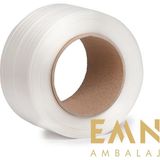 EMN Polyester Kompozit Lifli Çember 16 mm Beyaz 850 Metre Yüksek Mukavemetli ve Dayanıklı