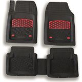 Emn Safir Volkswagen Amorok 2012 2017 Krom Kırmızı 3D Paspas