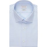 Emnana Açık Mavi Kareli Slim Fit Gömlek - 46