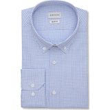 Emnana Kareli Spor Slim Fit Gömlek - 40 - Mavi