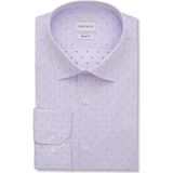 Emnana Lila Desenli Slim Fit Gömlek - 40 - Eflatun