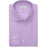 Emnana Lila Kareli Premium Regular Fit Gömlek - 38
