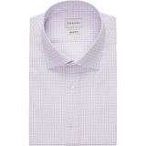 Emnana Lila Kareli Slim Fit Gömlek - 46 - Eflatun