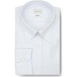 Emnana Mavi Kareli Slim Fit Gömlek - 48