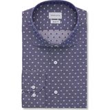 Emnana Puantiyeli Spor Slim Fit Gömlek - 38 - Antrasit