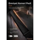Emniyet Kemeri Kılıfı 2 Adet Deri Carbon Yumuşak Dolgulu Boyun Konfor Emniyet Kemer Pedi - Y2