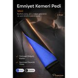 Emniyet Kemeri Kılıfı 2 Adet Deri Carbon Yumuşak Dolgulu Boyun Konfor Emniyet Kemer Pedi - Y3