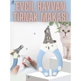 Emniyet Kilitli Kedi Köpek Tırnak Makası Yarım Ay Kesim Paslanmaz Çelik Yaylı Bakım Seti