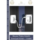 #Emniyetkilidi Çocuk Güvenlik Pencere Kapı Çelik Halatlı Balkon Koruma Beyaz Plaka Halatlı Emniyet Kilidi