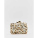 Emnora Brightness Taşlı Clutch Çanta Nude