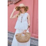 Emnora Noir Hasır Çanta Camel
