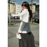 Emnora Pelerin Detaylı Blazer Ceket Beyaz - S