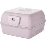Emofom 3 Bölmeli Lunch Box Beslenme Kabı + Çatal Kaşık Seti - Pembe