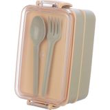 Emofom Fely 900 ml Beslenme Kabı Seti & Saklama Kabı & Lunch Box - Taş