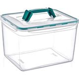 Emofom Fresh Box 11 Litre Saplı Saklama Kabı (30 X 23 X 20 CM) Hava Geçirmez Sıvı Sızdırmaz Kutu Mama Kabı