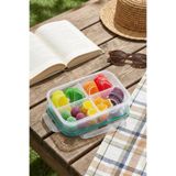 Emofom Fresh Box 4 Bölmeli 1000 ml Hava Geçirmez Sıvı Sızdırmaz Beslenme Kabı Saklama Kabı