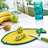 Emofom Limon Şeklinde Kaydırmaz Kesme Tahtası & Sebze Meyve Kesim Panosu